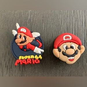 NEW Mario Croc Charms - Set of 2